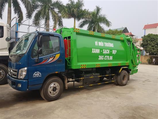 Xe cuốn ép rác 11 khối Thaco